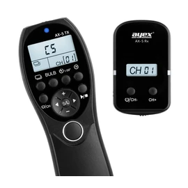 ayex Wireless Timer Remote Shutter Release AX-5 Compatible with Sony S2 a9II a7 a7RIV a7SIII a6600 a6000 a5000 a3000 a58 a77M2 NEX-3N DSC-HX400 Low/High Speed Continuous Shooting Bulb Timed Trigger