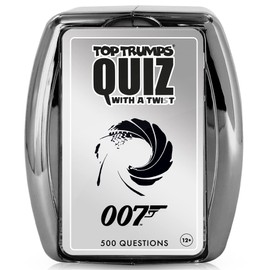 Top Trumps WM00382-EN1-6 James Bond Quiz, Silver