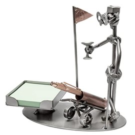STEEMO Screw Man Office Golf Golfer Gift Desk Decoration 20 x 10 x 18 cm