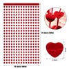 LHLZNB door curtain，2 Pcs Red Heart Door Streamers Heart Foil