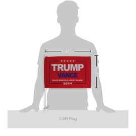 Ornament Collection Trump Vance 2024 Flag for Car Red Bandera para Carros Window Clip Pole Mount Kit Rally Shooting 2024 Poster Auto Decor MAGA Sign Outdoor Decorations Republican Gift Made in USA