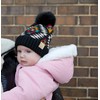 Funky Junque Baby Knit Hat with Fur Pom Pom, Soft