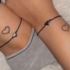 SANNYRA Pinky Promise Bracelet, DA Couples Bracelets Matching Initial Relationship