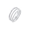 Elli Women's Stacking Basic Ring Set of 3 with Zirconia