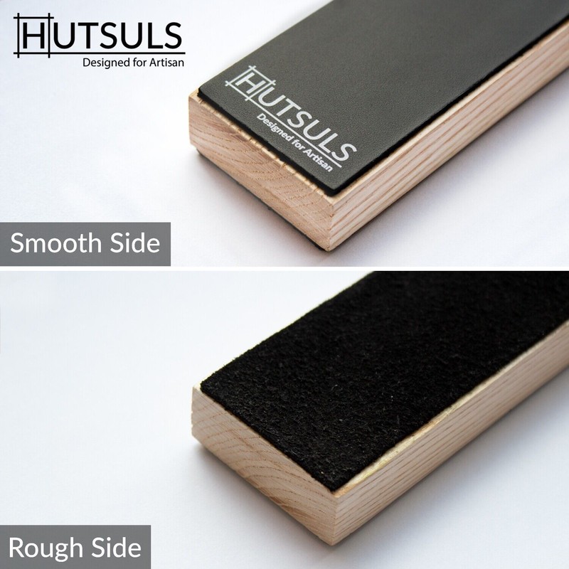 HUTSULS Double Sided Leather Strop Paddle Compound Knife Kit Sharpener