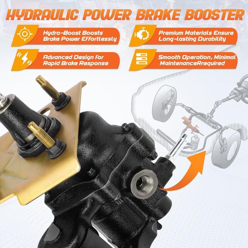 52-7372 Hydraulic Power Brake Booster Fit for HUMMER H2 2005-2007,