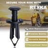 Rexka 30pcs M8 ATV Plastic Fender Clips/Body Rivets 7661855 Compatible