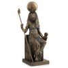 US 8.25 Inch Egyptian Sitting Sekhmet Cold Cast Bronze Sculpture