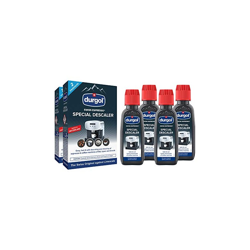 Durgol Swiss Espresso Decalcifier Solution - 4 Bottles