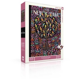 New York Puzzle Company - New Yorker Enchanted Garden - 1000 Piece Jigsaw Puzzle for Adults by Edward Steed