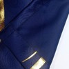 MYRU 1 Panel Foil Print Navy and Gold Curtain Valance