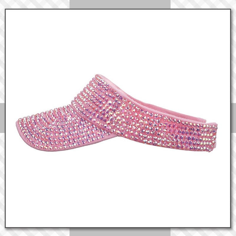 Chrome Crane CB322 Women's Cap, Hat, Sun Visor, Sequins, Glitter,