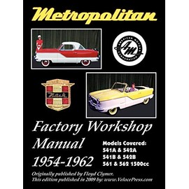 Metropolitan Factory Workshop Manual, 1954-1962