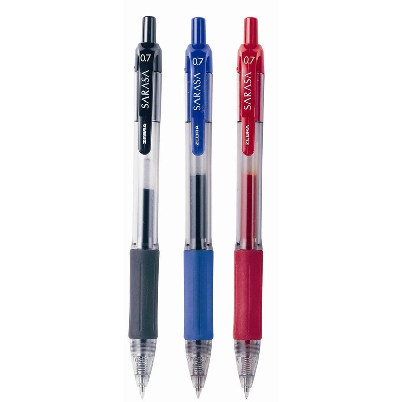 Rollerball Retráctil Sarasa 24 Piezas Multicolor Zebra Mexico