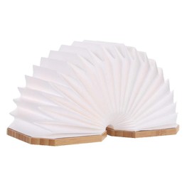 Novelty Wooden Book Light Folding Organ Light USB Rechargeable Night Light Wooden Table Lamp  Gift Home and Office Decor