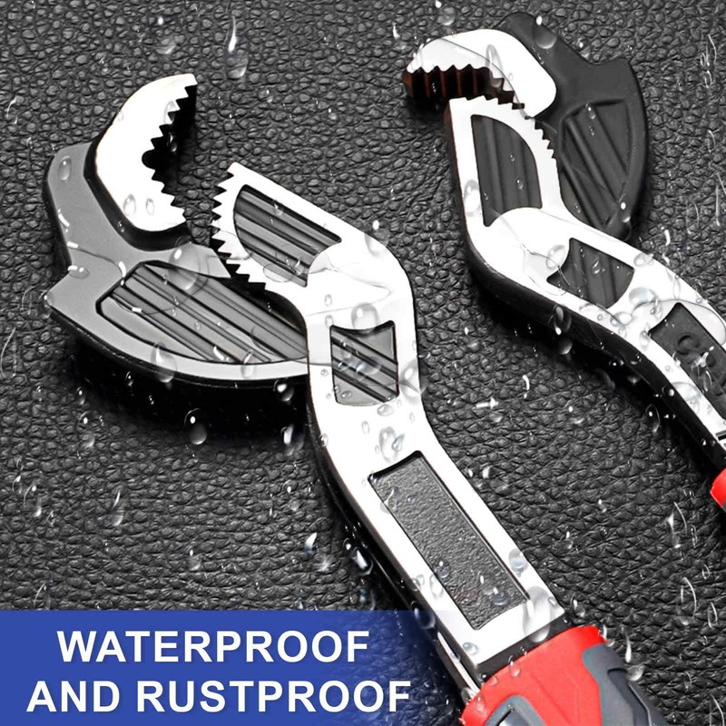 DGMI Multi Function Adjustable Spanner, Universal Pipe Wrench, Self Locking