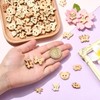 KitBeads 120Pcs 12 Styles Cute Animal Wood Buttons Rabbit Butterfly