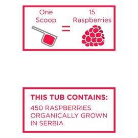 KOYAH - Organic Freeze-dried Raspberry Powder (Equivalent to 450 Raspberries): Whole-Berry Powder, Raw