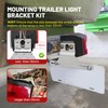 RED WOLF Trailer License Plate Light Holder Aluminum Utility License