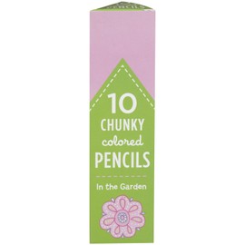 Mudpuppy In the Garden Chunky Colored Pencils