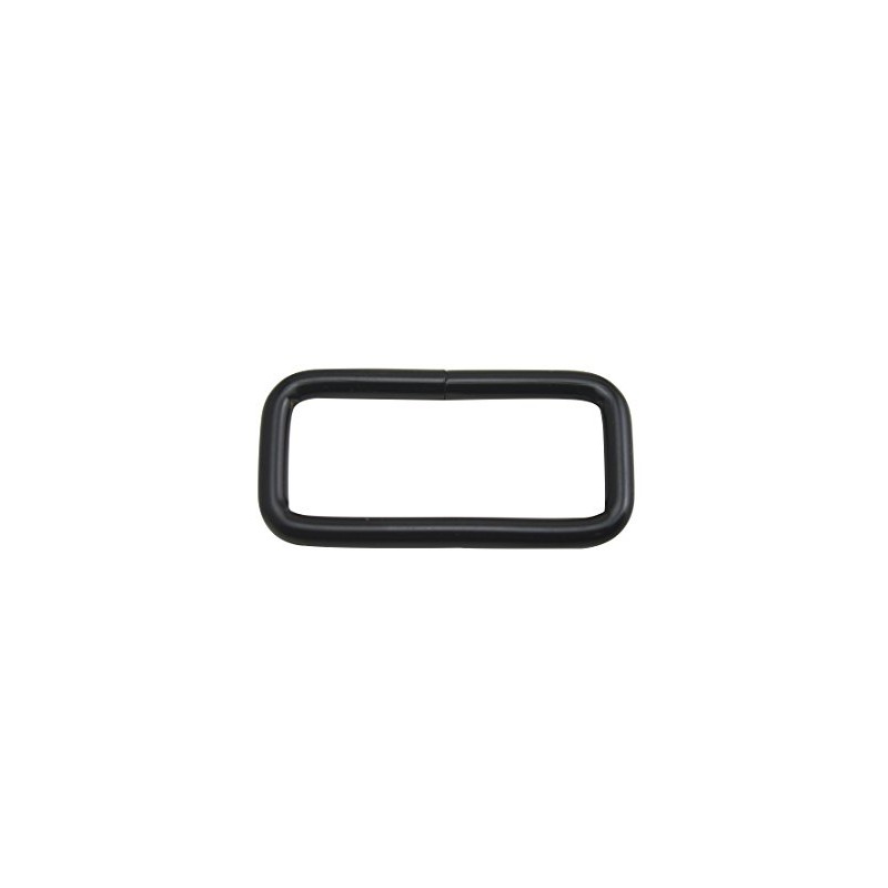 Wuuycoky 2" Inner Length Black Rectangle Rings Loop Ring No