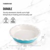 Farberware Bakers Advantage Durable Stoneware Ceramic Pie Dish, Ideal for