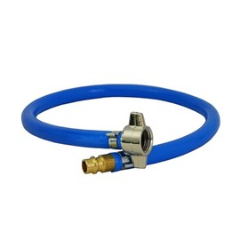 M16 x 1.5 Adaptor Filling Hoses Blue Tyre Inflation Hose Adaptor Hose (M16 x 1.5 / 500 mm with Connector NW7.2)