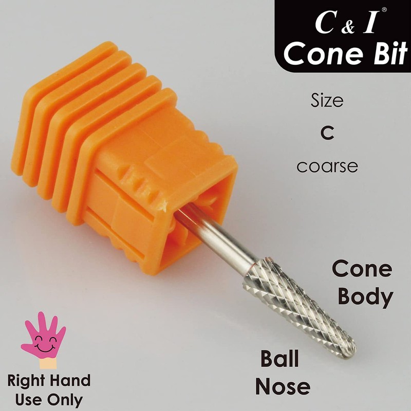 C & I Nail Drill Cone Bit, Professional Nail Drill