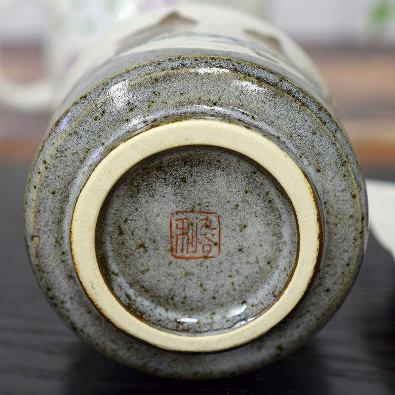 Waza no Kura Stylish Kutani Ware Teacup Gold Leaf Line