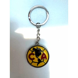 CLUB AMERICA FC Aguilas  Mexico Soccer Team Logo Metal Keychain  Llavero