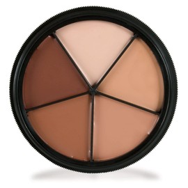 Mehron Makeup Tattoo Cover ProColoRing | 5 Color Wheel Pro Color Ring| Made in the USA | Tattoo Cover Up Makeup | Concealer