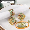 WOKHACH Decorative Napkin Rings Set of 6,Holders Decor Dinner Party,Wedding,Anniversary,Birthday,Table