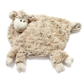 HanSen Plush Sheep Cover for Hot Water Bottles, Brown, 38 x 34 cm, Soft & Cuddly, Plush Toy, Cuddly Toy, Lamb, for Babies and Children, Natural