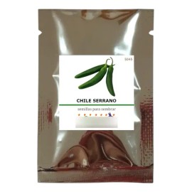 Semillas De Chile Serrano, 10g = 2,000 Semillas Aprox