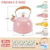 GGC Tea Kettle for Stove Top, 85OZ/2.6QT Whistling Tea Kettles