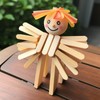 Hougnioe 200pcs Popsicle Sticks for Crafts,Wooden Sticks for Crafts, 4.5-inch