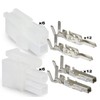 Molex 2 Pin Connector Lot, 6 Matched Sets, w/18-24 AWG