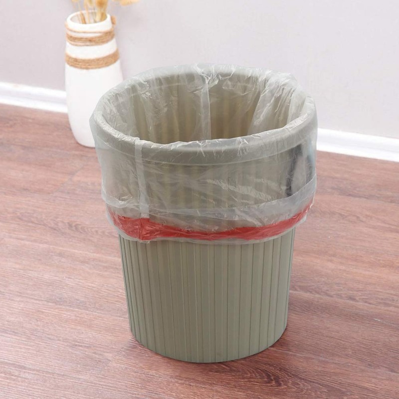 EudokkyNA Clear Drawstring Garbage Bags, Kitchen Trash Bags, 4 Rolls/240