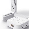 Glückluz Regleta Multicontacto Conector Multiple con 5M Electrica Extensión