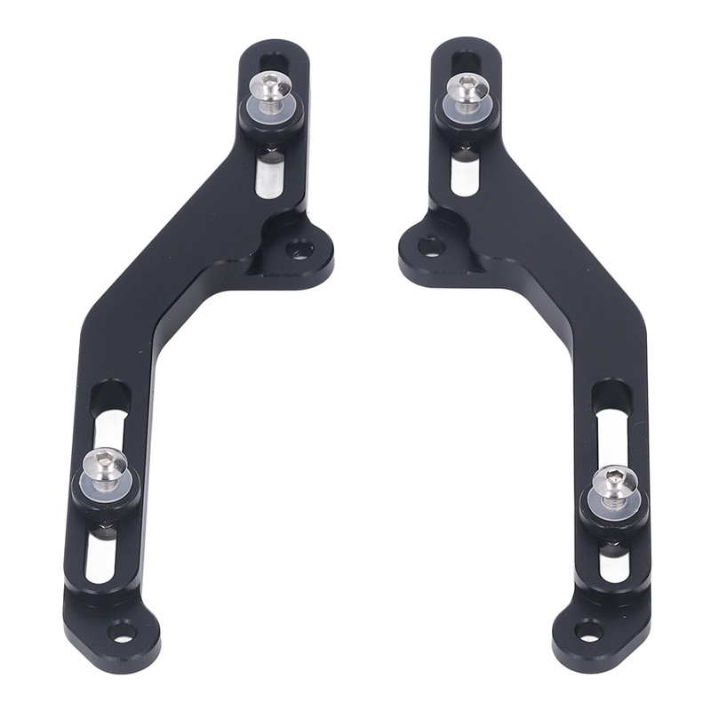 1 Pair Black Motorcycle Windscreen Adjuster Aluminium Windshield Bracket Replacement