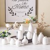 Sowlvenco Ceramic Bud Vase Set of 12, White Small Vases