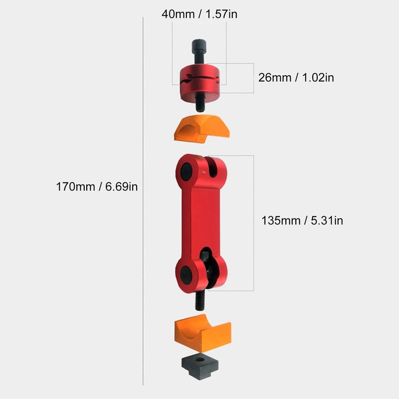 Adjustable Work Stop Locator, M12 170mm Mill Work Stop Part