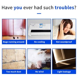 Door Draft Stopper, Strong Adhesive Door Sweep for Exterior and Interior Doors, 39” Length Cuttable Under Door Seal. (Black, 1 Pack)