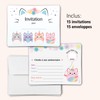 Naïa Design - 15 cartes d’invitation fête enfant en français