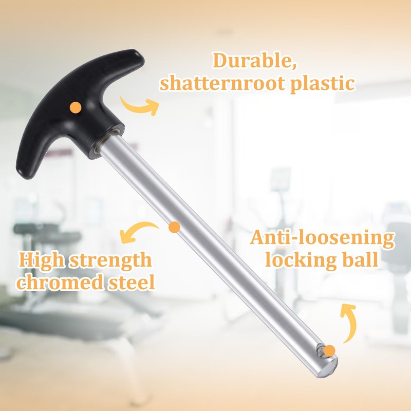 2pcs Weight Stack Pin, T-Shaped Gym Pins for Weight Stack,4.4