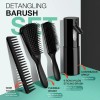 Hommtina 4PCS Detangling Brush Set for Wet Dry Curly Hair