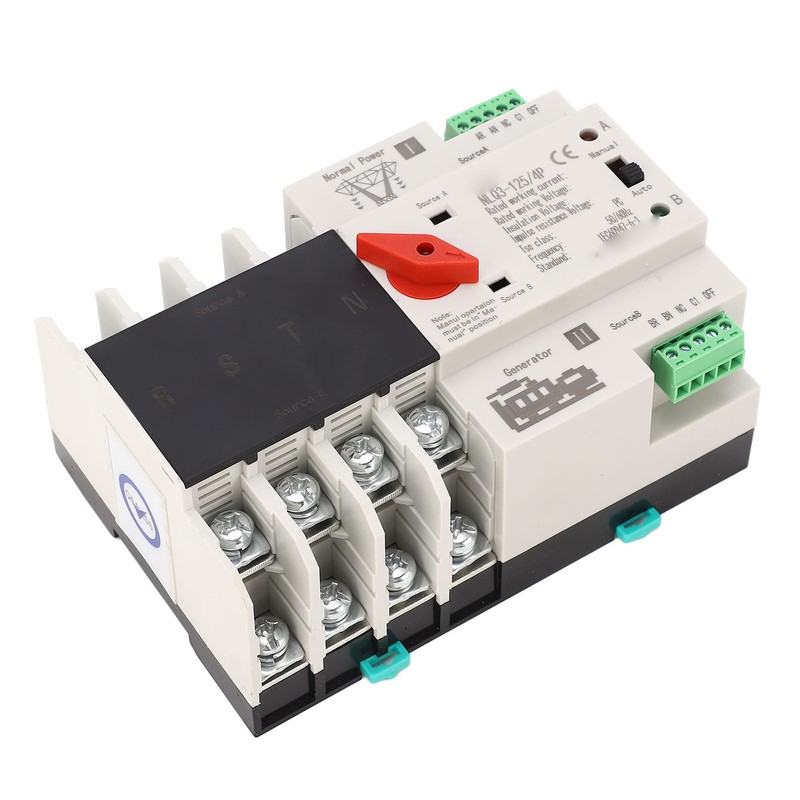 Dual Power Automatic Transfer Switch 4P Fast Switching PC AC