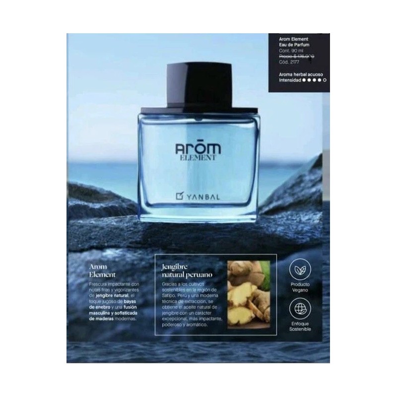 Yanbal AROM ELEMENT Fresh & Soft PERFUME For Men By