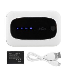 4G WiFi Modem Wireless Mobile Router Portable Hotspot For Europe and Asia(White)