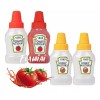 Feawiai 4pcs Frascos Catsup Moztaza Mini Lunch Oficina Viajes 25ml